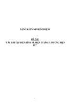 Sáng kiến kinh nghiệm vật lý thpt các bài tập điển hình về hiện tượng cảm ứng điện từ