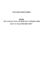 Sáng kiến kinh nghiệm skkn rèn luyện kỹ năng xác định tâm và tính bán kính mặt cầu ngoại tiếp khối chóp