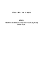 Sáng kiến kinh nghiệm skkn về phương pháp giải bài tập mắt và các dụng cụ quang học