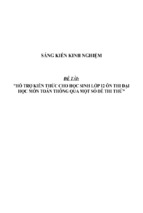 Sáng kiến kinh nghiệm skkn môn toán thpt hỗ trợ kiến thức cho hs 12 thi đại học thông qua các đề thi thử