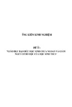 Sáng kiến kinh nghiệm skkn giáo dục đạo đức cho học sinh chưa ngoan và biện pháp giảm nguy cơ bỏ học của học sinh thcs