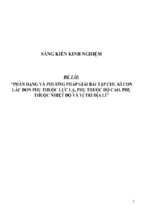 Sáng kiến kinh nghiệm skkn vật lý thpt phân dạng và phương pháp giải bài tập chu kì con lắc đơn phụ thuộc lực lạ, phụ thuộc độ cao, phụ thuộc nhiệt độ và vị trí địa lí