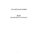 Sáng kiến kinh nghiệm đổi mới kiểm tra đánh giá môn toán thpt