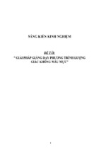 Sáng kiến kinh nghiệm skkn về giải pháp giảng dạy phương trình lượng giác không mẫu mực