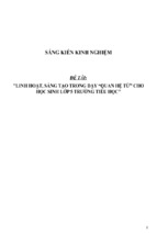 Sáng kiến kinh nghiệm skkn linh hoạt, sáng tạo trong dạy “quan hệ từ” cho học sinh lớp 5 trường tiểu học