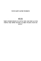 Sáng kiến kinh nghiệm skkn gây hứng thú cho trẻ 5 6 tuổi nhằm tăng khả năng nhận biết các biểu tượng toán sơ đẳng