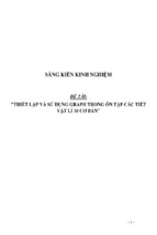 Sáng kiến kinh nghiệm skkn thiết lập và sử dụng graph trong ôn tập các tiết vật lí 10 cơ bản