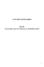 Sáng kiến kinh nghiệm skkn cách thức dạy tác phẩm tự sự ở trường thpt