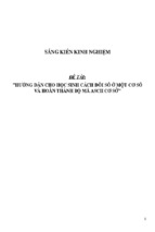 Sáng kiến kinh nghiệm skkn môn tin học thpt hướng dẫn cho học sinh cách đổi số ở một cơ số và hoàn thành bộ mã ascii cơ sở