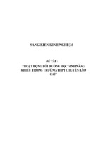 Sáng kiến kinh nghiệm quản lý một số biện pháp quản lý hoạt động bồi dưỡng học sinh giỏi ở trường phổ thông