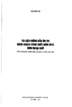 Tài liệu hướng dẫn ôn thi nâng ngạch công chức năm 2016 môn ngoại ngữ (từ chuyên viên lên chuyên viên chính)