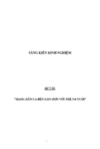 Sáng kiến kinh nghiệm skkn mang dân ca đến gần hơn với trẻ 5 6 tuổi