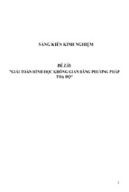 Sáng kiến kinh nghiệm skkn giải toán hình học không gian bằng phương pháp toạ độ