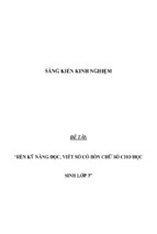 Sáng kiến kinh nghiệm skkn rèn kĩ năng đọc, viết số có 4 chữ số cho học sinh lớp 3