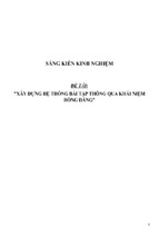 Sáng kiến kinh nghiệm skkn xây dựng hệ thống bài tập thông qua khái niệm đồng đẳng