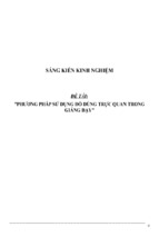 Sáng kiến kinh nghiệm skkn môn công nghệ thcs phương pháp sử dụng đồ dùng trực quan trong giảng dạy