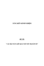 Sáng kiến kinh nghiệm skkn môn toán thpt các bài toán liên quan đến đồ thị hàm số