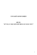 Sáng kiến kinh nghiệm skkn về kỹ thuật chọn điểm rơi trong bất đẳng thức