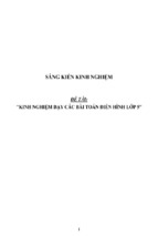 Sáng kiến kinh nghiệm dạy các bài toán điển hình lớp 5