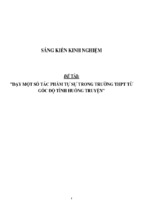 Sáng kiến kinh nghiệm skkn dạy một số tác phẩm tự sự trong trường thpt từ góc độ tình huống truyện