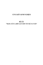 Sáng kiến kinh nghiệm skkn mang dân ca đến gần hơn với trẻ 5 6 tuổi