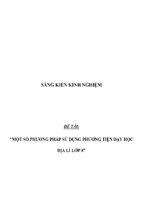 Sáng kiến kinh nghiệm skkn một số phương pháp sử dụng phương tiện dạy học địa lí lớp 8