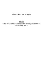 Sáng kiến kinh nghiệm một số giải pháp giúp cho học sinh học tốt môn vẽ tranh ở bậc thcs