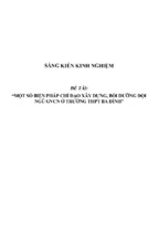 Sáng kiến kinh nghiệm  skkn một số biện pháp quản lí xây dựng bồi dưỡng đội ngũ giáo viên chủ nhiệm nhằm nâng cao chất lượng giáo dục toàn diện ở trường thpt