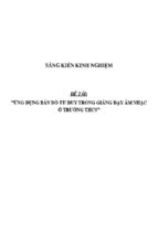 Sáng kiến kinh nghiệm skkn ứng dụng bản đồ tư duy trong giảng dạy âm nhạc ở trường thcs