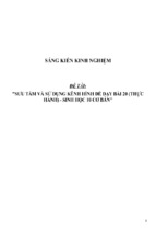 Sáng kiến kinh nghiệm skkn sưu tầm và sử dụng kênh hình để dạy bài 20 (thực hành)   sinh học 10 cơ bản