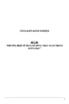 Sáng kiến kinh nghiệm skkn môn công nghệ thcs phương pháp sử dụng đồ dùng trực quan trong giảng dạy