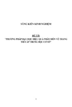 Sáng kiến kinh nghiệm skkn phương pháp dạy học hiệu quả phân môn vẽ trang trí thcs