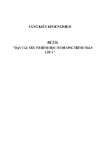 Sáng kiến kinh nghiệm skkn dạy các yếu tố hình học ở chương trình toán lớp 4