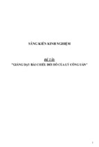 Sáng kiến kinh nghiệm giảng dạy bài chiếu dời đô của lý công uẩn