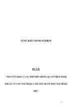 Sáng kiến kinh nghiệm skkn môn ngữ văn thpt nguyễn khải và sự đổi mới trong quan niệm nghệ thuật về con người qua truyện ngắn  một người hà nội