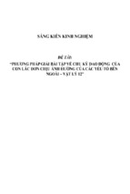 Sáng kiến kinh nghiệm skkn vật lý 12 phương pháp giải bài tập về chu kì dao động của con lắc đơn