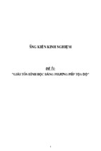 Sáng kiến kinh nghiệm skkn môn toán thpt giải toán hình học bằng phương pháp tọa độ