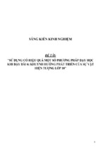 Sáng kiến kinh nghiệm skkn môn giáo dục công dân thpt sử dụng có hiệu quả một số phương pháp dạy học khi dạy bài 6 khuynh hướng phát triển của sự vật hiện tượng lớp 10