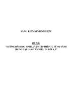 Sáng kiến kinh nghiệm skkn hướng dẫn học sinh luyện tập phép tu từ so sánh trong tập làm văn miêu tả lớp 4, 5