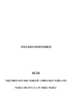 Sáng kiến kinh nghiệm skkn biện pháp giúp học sinh lớp 5 phân biệt nghĩa gốc, nghĩa chuyển của từ nhiều nghĩa