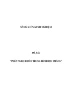 Sáng kiến kinh nghiệm skkn về phép nghịch đảo trong hình học phẳng