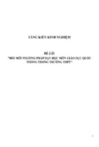 Sáng kiến kinh nghiệm skkn đổi mới phương pháp giảng dạy môn giáo dục quốc phòng – an ninh trong trường thpt