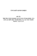 Sáng kiến kinh nghiệm skkn vật lý 12 phương pháp giải bài tập về chu kì dao động của con lắc đơn