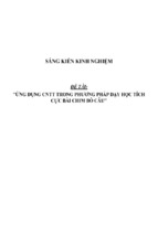 Sáng kiến kinh nghiệm skkn ứng dụng cntt trong phương pháp dạy học tích cực bài “chim bồ câu”