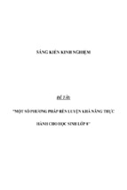 Sáng kiến kinh nghiệm skkn một số phương pháp rèn luyện khả năng thực hành cho học sinh lớp 8