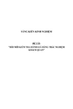 Sáng kiến kinh nghiệm skkn môn công nghệ thpt đổi mới kiểm tra đánh giá bằng trắc nghiệm khách quan