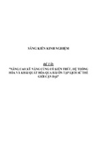 Sáng kiến kinh nghiệm skkn nâng cao kỹ năng củng cố kiến thức, hệ thống hóa và khái quát hóa qua bài ôn tập lịch sử thế giới cận đại