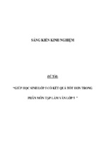 Sáng kiến kinh nghiệm skkn giúp học sinh lớp 5 có kết quả tốt hơn trong phân môn tập làm văn lớp 5