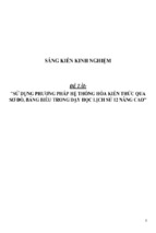 Sáng kiến kinh nghiệm skkn sử dụng phương pháp hệ thống hóa kiến thức qua sơ đồ, bảng biểu trong dạy học lịch sử 12 nâng cao