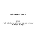 Sáng kiến kinh nghiệm skkn giúp trẻ mầm non phát triển toàn diện hơn qua hoạt động âm nhạc